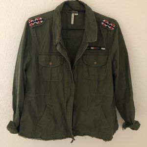 Beaded army jacket
